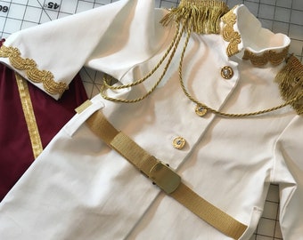 Prince Charming Costume  - Jacket, Pants, Belt and Epaulettes  12 Month to 3T