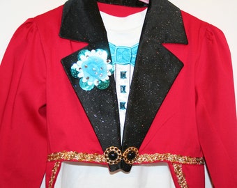 Child's Circus Ringmaster Jacket Costume -  Sizes 4 to 14 - Halloween, Birthday, Pageant, Carnival, Dance