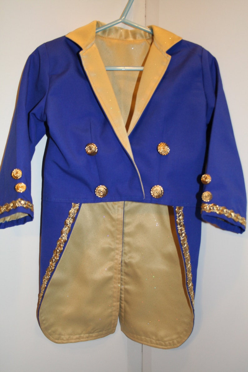 Beast Costume BLUE Tuxedo Jacket Prince Costume Tailcoat Etsy