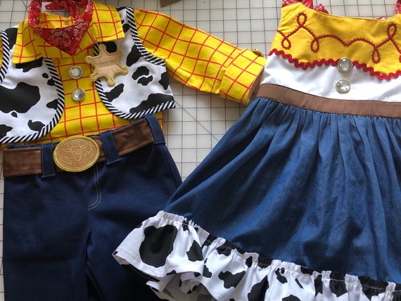 Toy Story Woody Costume 6 Piece Outfit Sheriff Woody Cowboy Size 2T to  Child's Size 8 