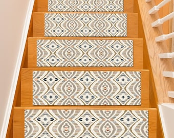 Boho Trappsteg, Tribal Rustik Halkfria Trappmattor