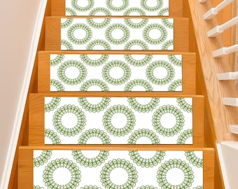 Ethnic Stair Tread Rugs, Non-Slip Stair Mats, Easy to Clean