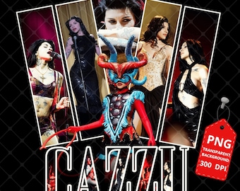 Cazzu Latinaje PNG: En Vivo North American Tour 2026, DIY T-Shirt Design (Digital Download)