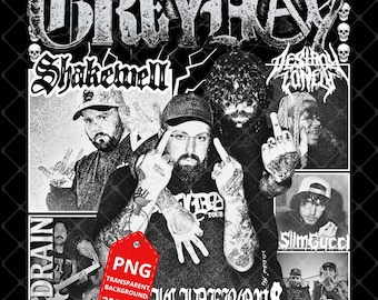 Gira Grey Day 2026 PNG: Suicideboys G59 (Descarga digital)
