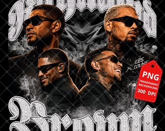 Raymond and Brown R&B Tour 2026: Chris Brown x Usher PNG File (Digital Download)
