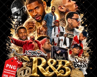 Raymond and Brown R&B Tour 2026: Chris Brown x Usher PNG File (Digital Download)