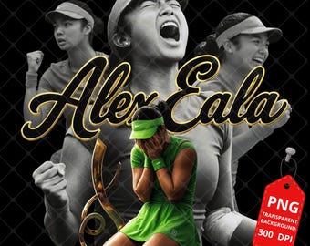 Alex Eala Filipino Tennis Champions PNG (Digital Download)