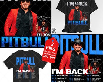 Pitbull I'm Back Tour PNG: Listo para imprimir (Descarga digital)