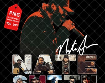 Diseño de camiseta de la gira NATE SMITH PNG 2026 (descarga digital)