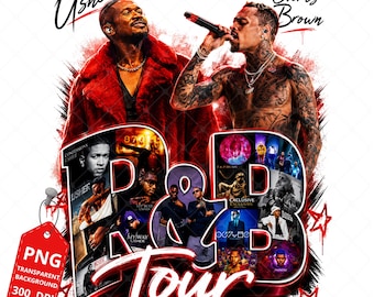 Raymond and Brown R&B Tour 2026: Chris Brown x Usher PNG File (Digital Download)