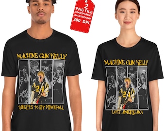 Machine Gun Kelly PNG : Lost American Tour 2025, Tickets to my Downfall, 5 Years Anniversary, Rock Rap, MGK, Baker (Digital Download)