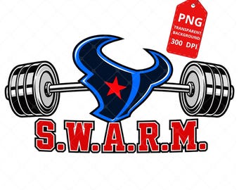 SWARM Houston Rivalries Distressed PNG
