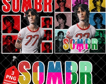 Archivo PNG Sombr: Diseño de camiseta de la gira You Are The Reason 2026 (Descarga digital)