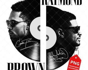Raymond and Brown R&B Tour 2026: Chris Brown x Usher PNG File (Digital Download)