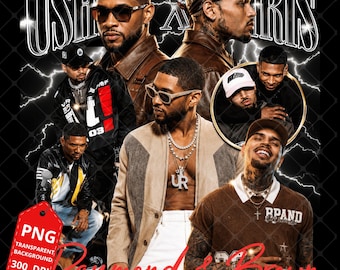 Raymond and Brown R&B Tour 2026: Chris Brown x Usher PNG File (Digital Download)