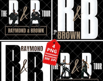 Gira de R&B de Raymond y Brown 2026: Archivo PNG de Chris Brown x Usher (Descarga digital)