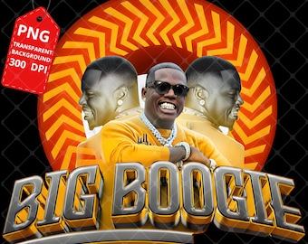 Big Boogie PNG File: Pain On Paper Tour 2026 Design (Digital Download)