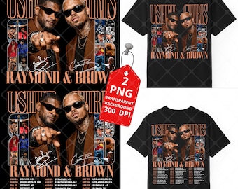 Gira de R&B de Raymond y Brown 2026: Archivo PNG de Chris Brown x Usher (Descarga digital)