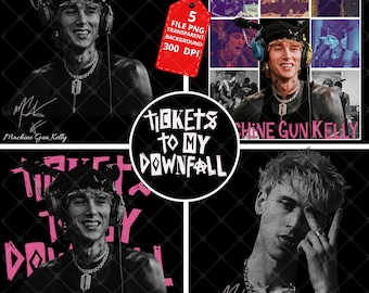 Machine Gun Kelly PNG : Lost American Tour 2026, Tickets to my Downfall, 5 Years Anniversary, Rock Rap, MGK, Baker (Digital Download)