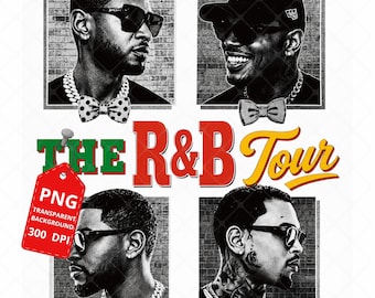 Raymond and Brown R&B Tour 2026: Chris Brown x Usher PNG File (Digital Download)