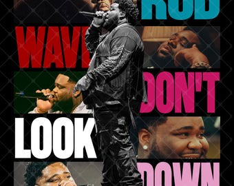 Rod Wave PNG: Don't Look Down Tour 2026  (Digital Download)