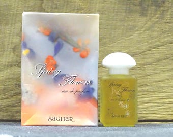 Spring Flowers Saghar Eau de Parfum 30ml Edp for woman Splash - Vintage very Rare