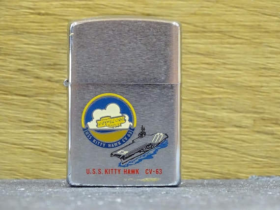 Zippo Lighter Original - United States Navy USS Kitty Hawk CV63 - Etsy