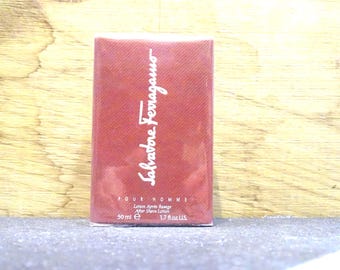 Salvatore Ferragamo pour homme Aftershave Lotion 50ml Apres Rasage Splash Vintage very Rare