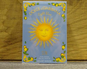 Dolce & Gabbana Light Blue Sun pour Homme Eau de Toilette 125ml Edt para hombre Spray Vintage muy raro
