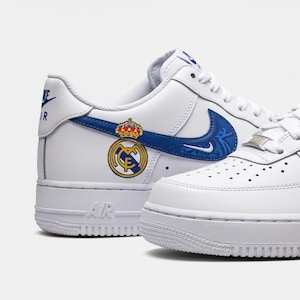Spanish Football Club Custom Air Force 1 | Hand-Painted Football Sneakers l Father's Day Gift