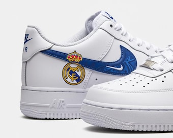 Spanish Football Club Custom Air Force 1 | Hand-Painted Football Sneakers l Father's Day Gift