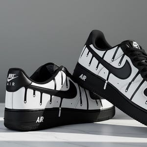 air force 1 black marble
