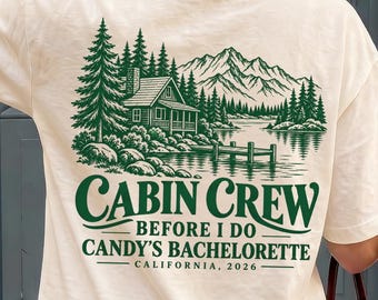 Cabin Crew Bach Shirt Comfort Colors® | Lake Camp Bachelorette Tee | Bridal Shower Gift