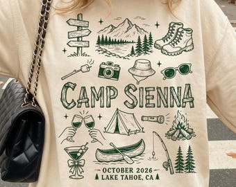 Lake Camp Bachelorette Crewneck | Mountain Camp Sweatshirt | Bridal Party Gift