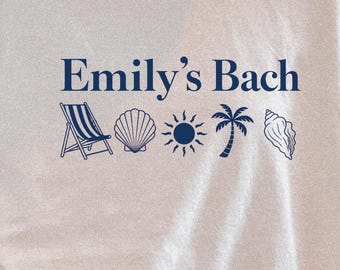 Custom Beach Bachelorette Shirt | Personalized Coastal Bach Weekend Tee | Bridal Party Gift