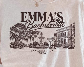 Savannah Bachelorette Comfort Colors® Shirt | Custom Oak Tree Garden Tee | Bridal Party Gift