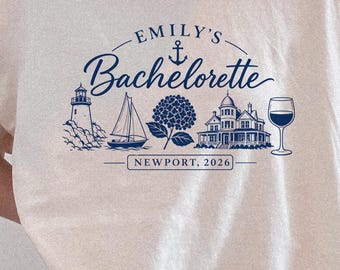 Newport Bachelorette Comfort Colors® Shirt | Coastal Girls Trip Tee | Bridal Party Gift