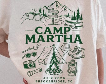 Custom Camp Bachelorette Shirt | Comfort Colors® Mountain Bride Tee | Wedding Favor Gift