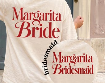 Margarita Bride & Bridesmaid Comfort Colors® Shirt | Custom Bachelorette Tee | Bridal Party Gift