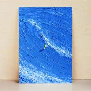 Surfer on a Wave Poster – Large Format Wall Art XXL | Premium Art Print up to A0 | Surfing Art