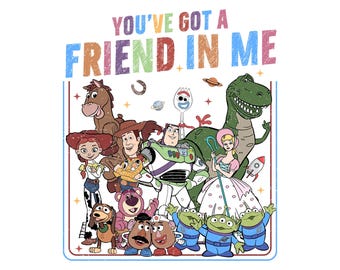 Tienes un amigo en mí PNG, Personajes de películas de juguetes PNG, La era de los juguetes ha terminado PNG, Imágenes prediseñadas de amigos de juguetes en acuarela, Diseño de camiseta con historia