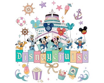 Disney Mickey and Friends Disney Cruise Line Png, Family Cruise Vacation 2026 Matching Tees, Disney Magic Wonder Fantasy Wish,Disney Vacay