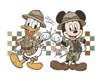 Mickey y Donald en Animal Kingdom (PNG), Disney Best Friends Safari Mode (PNG), Papá e hijo (PNG), ¡A la aventura!, Viaje familiar a Walt Disney World