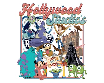 Disney Hollywood Studios Png, Mickey & Friends Hollywood Tower, Disney Toy Story Png, Star Wars Png, Disney Family Trip Shirt Png