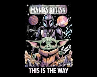The Mandalorian e Grogu (versão pirata PNG), Disneyland Star Wars 2026 PNG, Disneyland PNG, Dia dos Pais PNG, Presente para o Papai