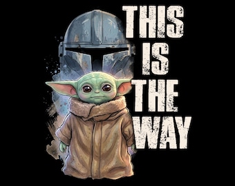 PNG retro de Star Wars, PNG de Star Wars Mandalorian, PNG de Star Wars This Is The Way, Magic Kingdom divertido, PNG de viaje familiar a Disney