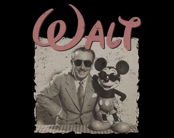 Retro Walt Disney Png, Disney Mens Png, Disneyland Png, Magic Kingdom Png, Happiest Place On Earth, Disney Fan Gifts