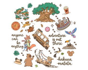 Animal Kingdom Png, Disney Parks Png, Best Day Ever, Zootopia Png, Disney Sublimation, Disney Pandora Avatar, Encanto, Lion King Png