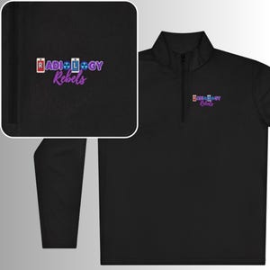 Radiology Rebels Icons Quarter-zip Pullover | Radiology team apparel | Medical tech top