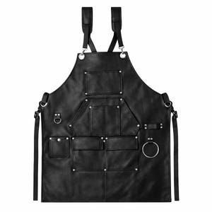 Personalized Apron | Leather Work Apron | Heavy Duty Utility Apron with Pockets | Craftsman, Barber, Chef & Workshop Apron | Aprons | Gift